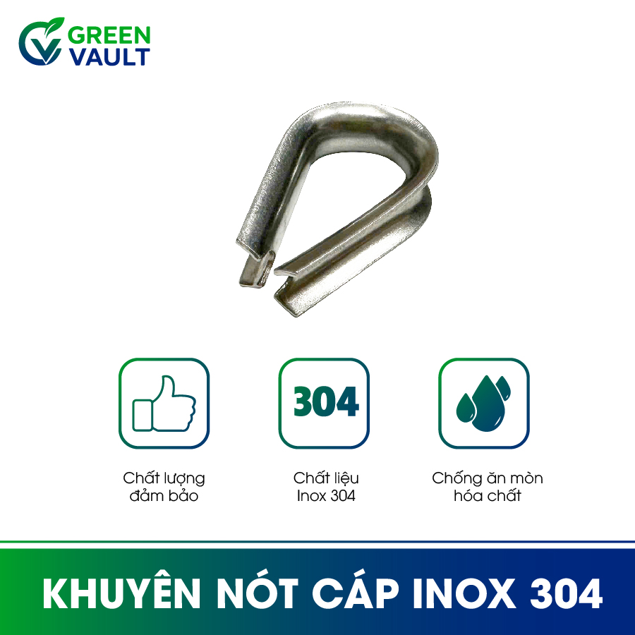 Khuyên nót cáp Inox 304