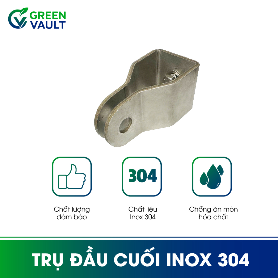 Trụ đầu, cuối Inox 304