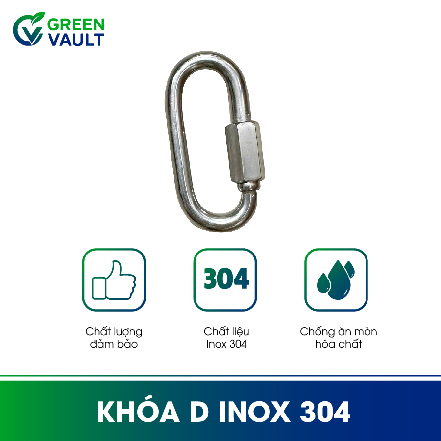 Khóa D Inox 304